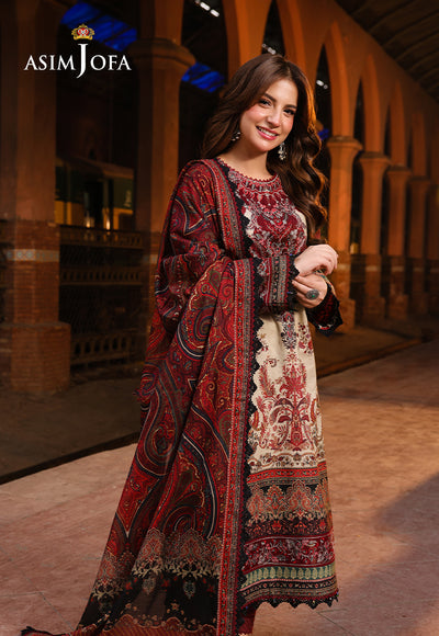 3PC LAWN PRINTED SHIRT WITH VOILE PRINTED DUAPTTA-4007