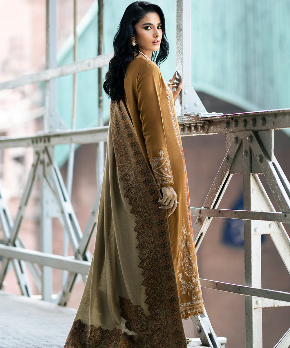 Lawn-3PC Embroidered Shirt with Digital Printed Jacquard Dupatta-1184