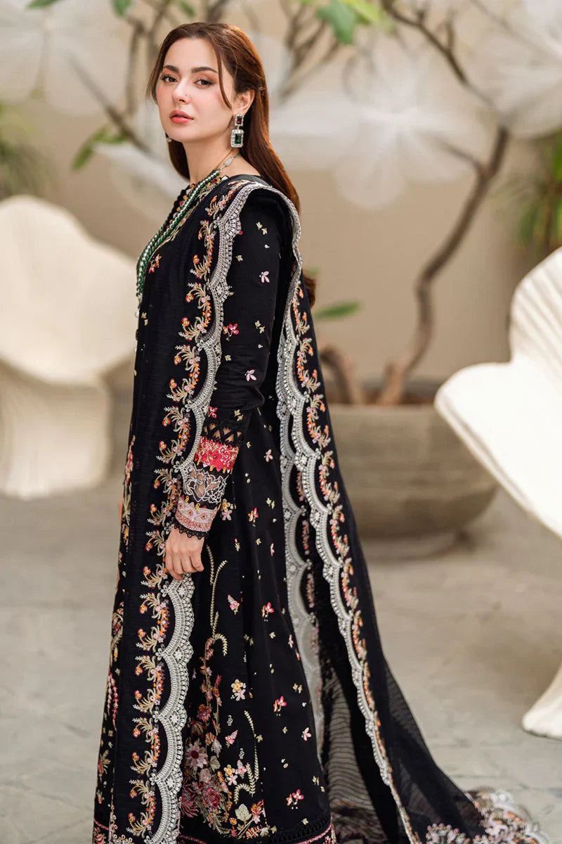 Lawn-3PC Embroidered Shirt with Organza Embroidered Dupatta-5176