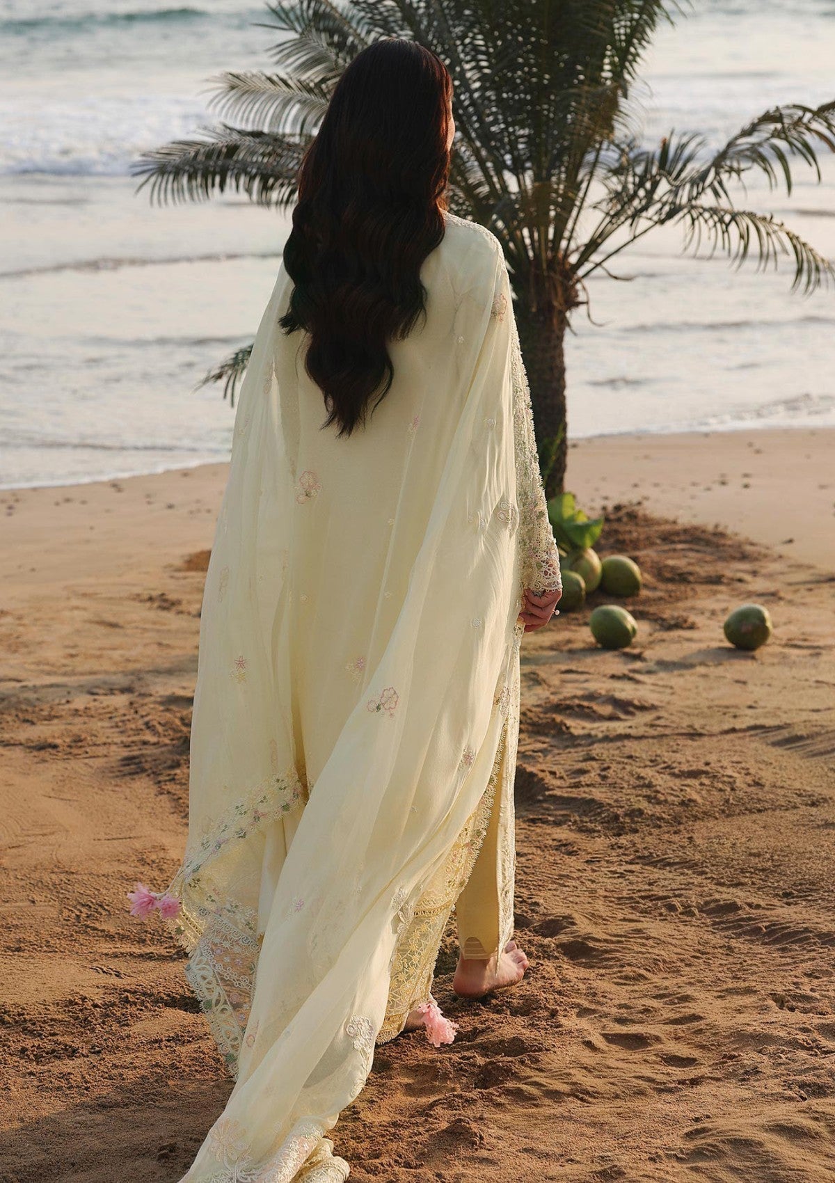 Lawn-3PC Embroidered Shirt with Organza Embroidered Dupatta - 5213