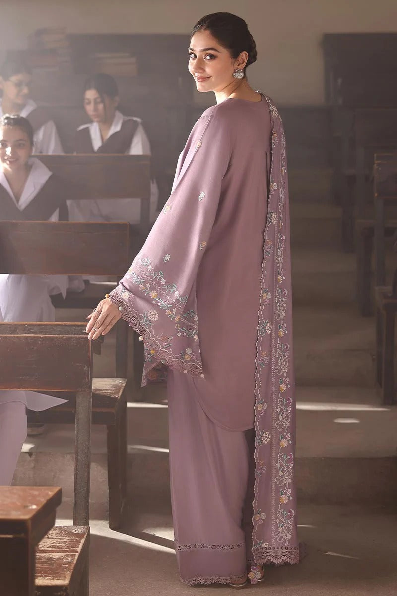 3PC Lawn Embroidered Shirt With Chiffon Embroidered Dupatta-5227