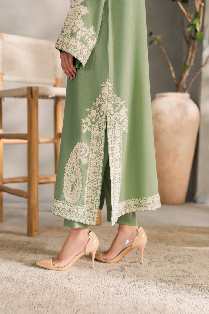 Lawn-3PC Embroidered With Chiffon Ready to Wear Dupatta-5221
