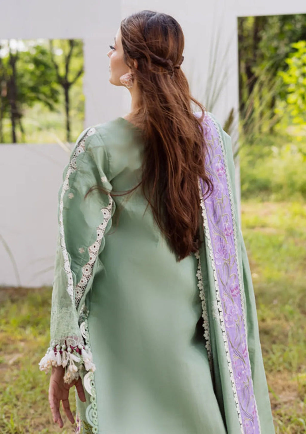 Lawn-3PC Embroidered With Chiffon Ready to Wear Dupatta-5288