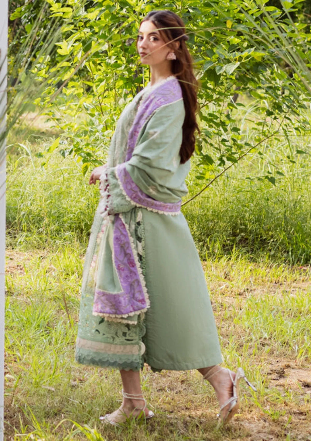 Lawn-3PC Embroidered With Chiffon Ready to Wear Dupatta-5288