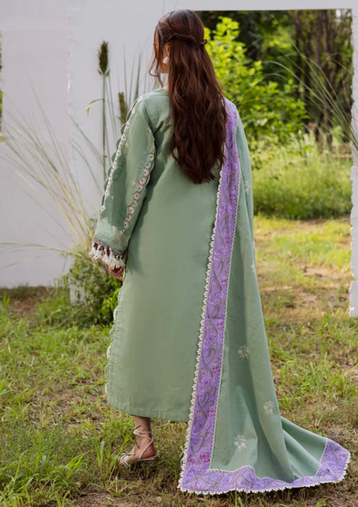 Lawn-3PC Embroidered With Chiffon Ready to Wear Dupatta-5288